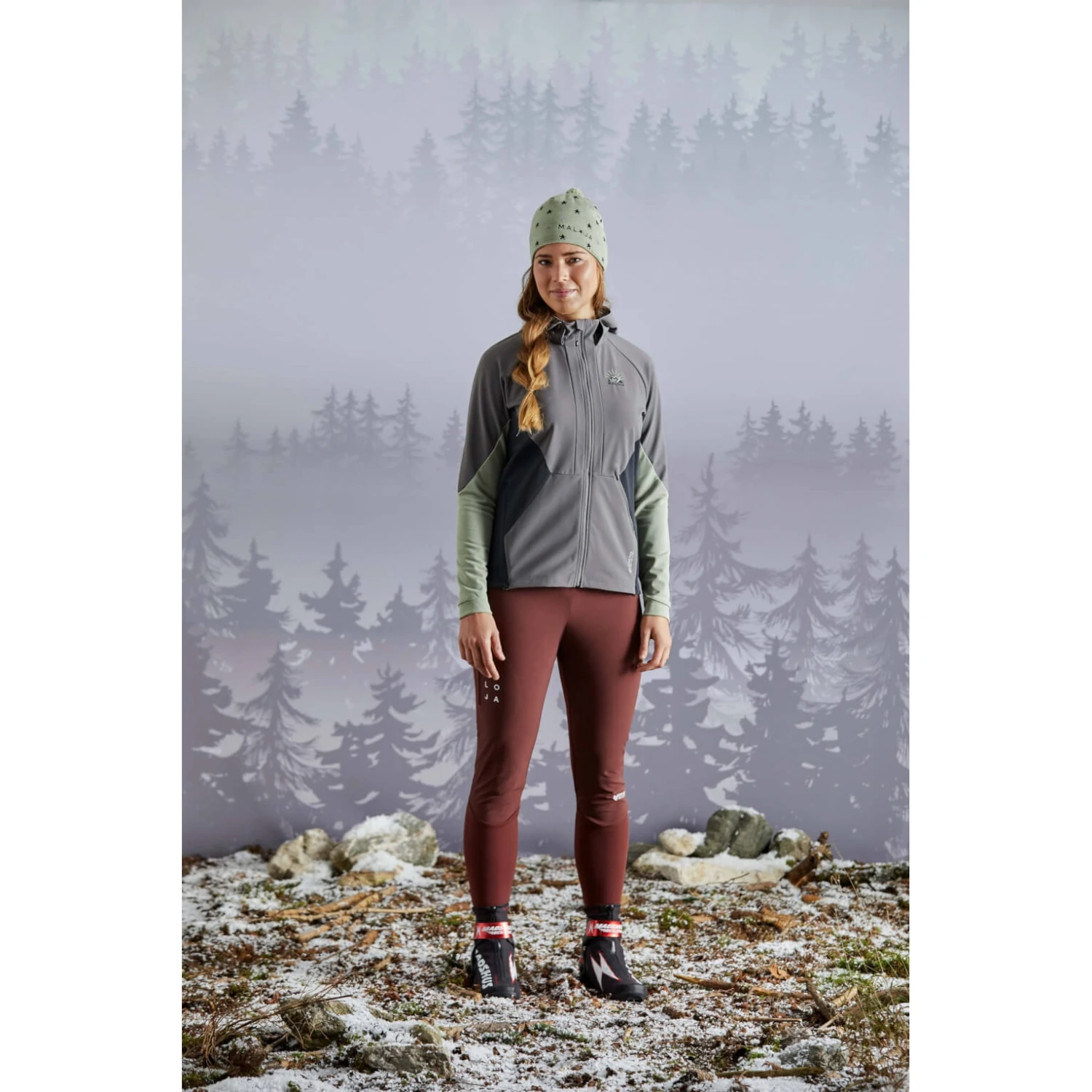 Maloja AlpendohleM. Womens Nordic Hooded Jacket - Squirrel 8451 3 Maloja AlpendohleM. Womens Nordic Hooded Jacket - Squirrel 8451 - Image 3
