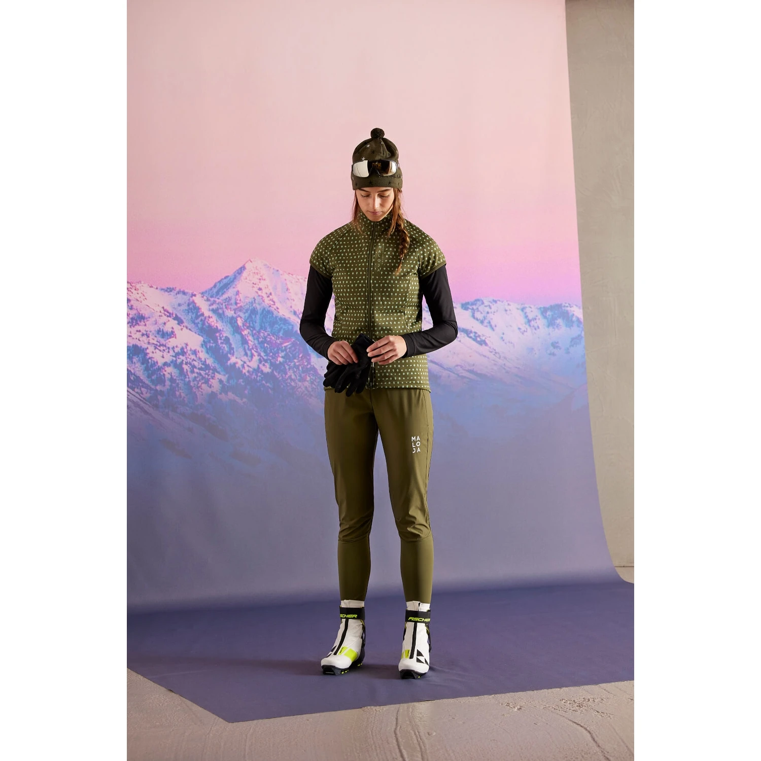 Maloja ArayaM. Women's Nordic Hybrid Softshell Pants - Deep Sunset 8669 6 Maloja ArayaM. Women's Nordic Hybrid Softshell Pants - Deep Sunset 8669 - Image 6