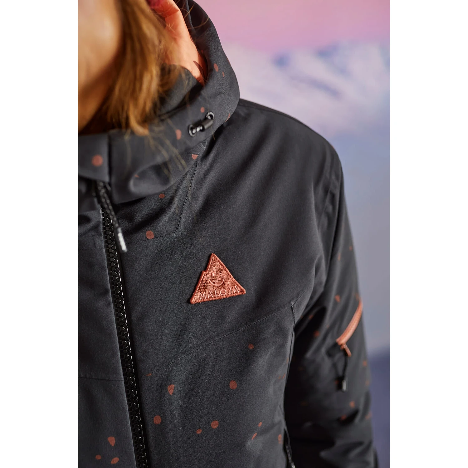 Maloja BuchfinkM. Women's Alpine Insulated Jacket - Midnight 8581 8 Maloja BuchfinkM. Women's Alpine Insulated Jacket - Midnight 8581 - Image 8