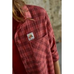 Maloja DonnerkogelM. Organic Cotton Women's Blouse - Rosehip Check 8766 -Ride Style Shop maloja donnerkogelm 1413758