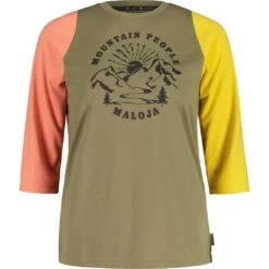 Maloja HimbeereM. Enduro Women's 3/4 Tee - Oak Multi 8762
