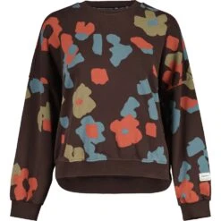 Maloja LauenaM. Organic Women's Sweat Shirt - Chocolate Primrose 8786