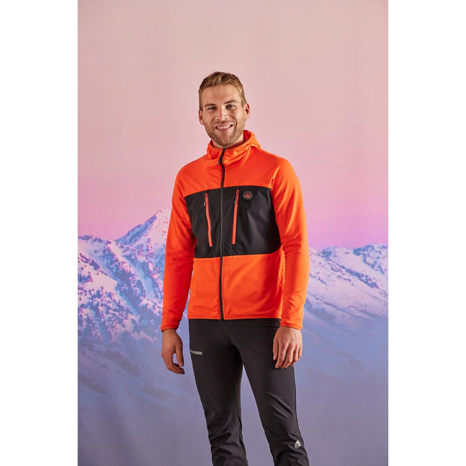 Maloja MoosM. Mountain Fleece Hybrid Jacket - Deep Sunset 8669 3 Maloja MoosM. Mountain Fleece Hybrid Jacket - Deep Sunset 8669 - Image 3