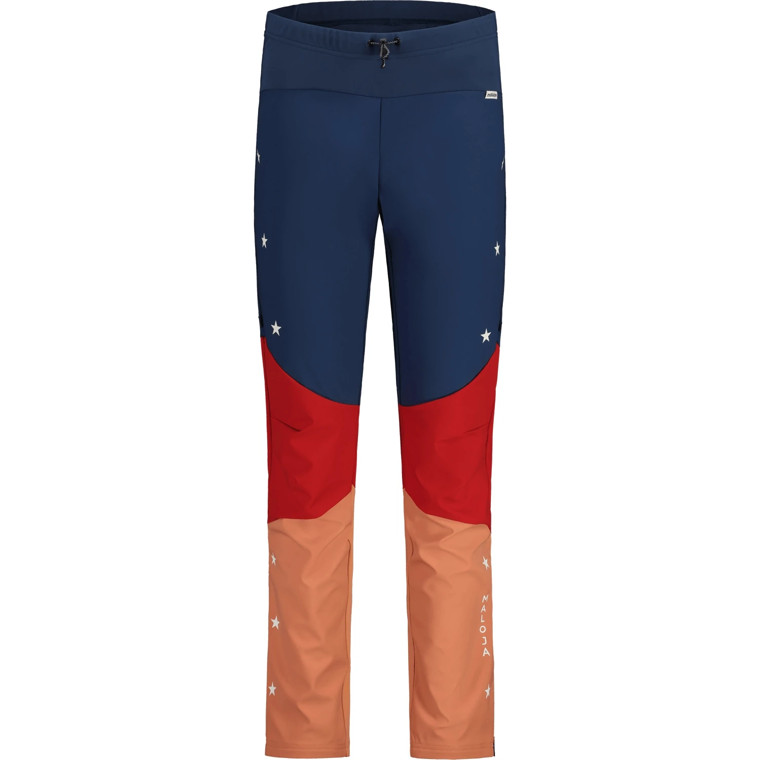 Maloja NaninaM. Nordic Hybrid Softshell Women's Pants - Regular - Midnight Multi 8618 2 Maloja NaninaM. Nordic Hybrid Softshell Women's Pants - Regular - Midnight Multi 8618 - Image 2