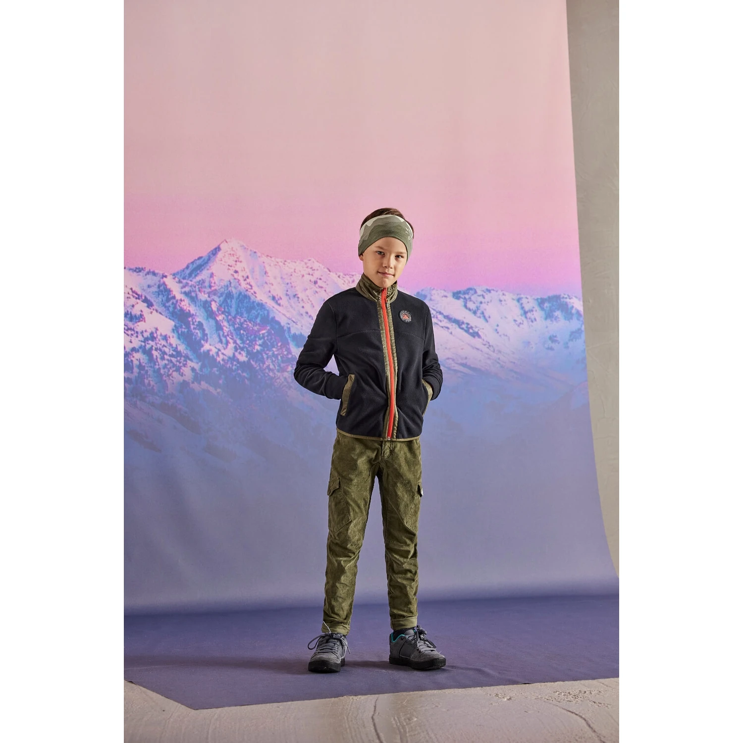 Maloja RevoU. Kids' Mountain Fleece Jacket - Moonless 0817 3 Maloja RevoU. Kids' Mountain Fleece Jacket - Moonless 0817 - Image 3