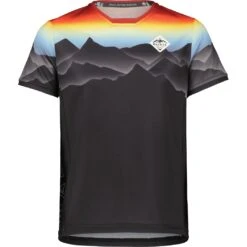 Maloja RitterspornB. Trail Kid's Tee - Moonless Multi 0821