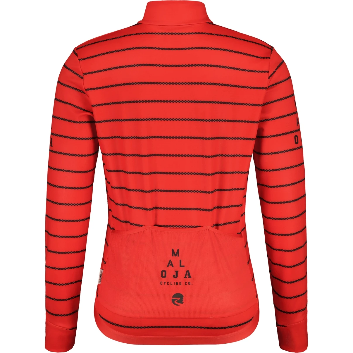 Maloja SalseraM. Cycle Jacket - Fire Red Stripe 8801 2 Maloja SalseraM. Cycle Jacket - Fire Red Stripe 8801 - Image 2